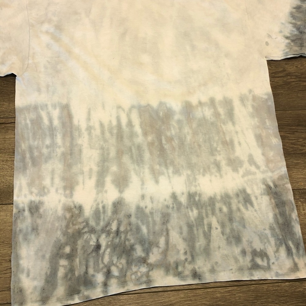 Handmade Custom Tie Dye Tee Gray Large - Picture 4 of 6